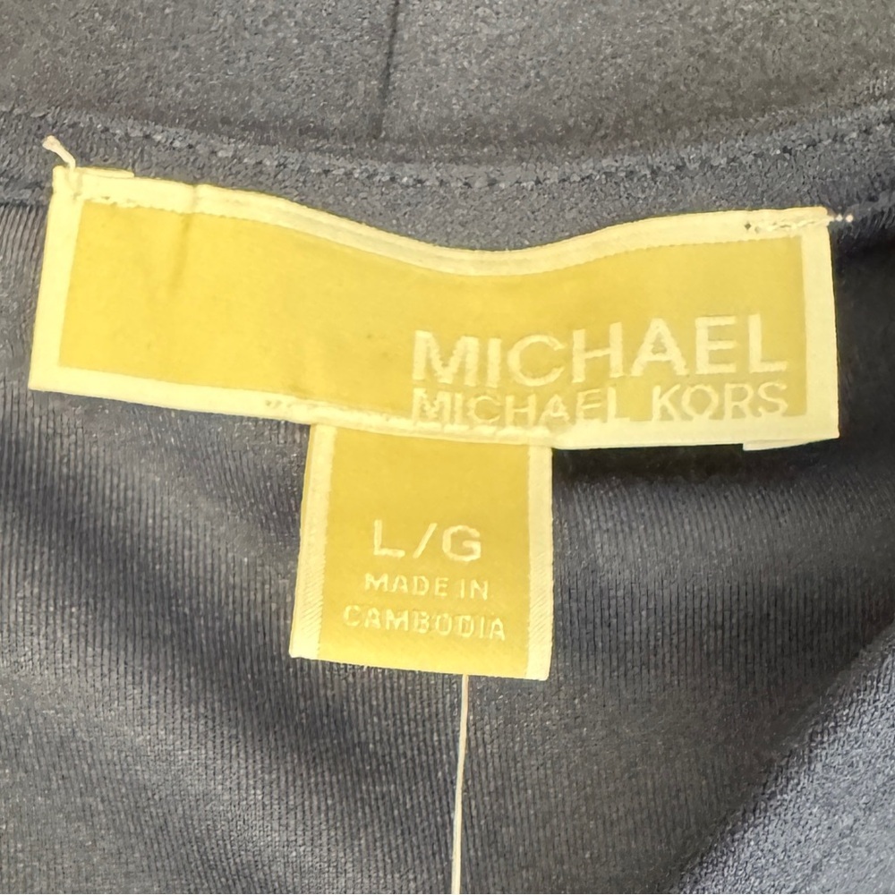 NWT MICHAEL Michael Kors Women's Pyramid-Button Slit Dress Size L - Picture 4 of 7